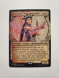 MTG Magic Anim Pakal, Thousandth Moon (Showcase) The Lost Caverns of Ixalan NM - Image 1