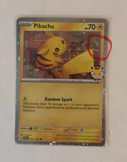 (11) 30th Anniversary Pokemon Day Pikachu Promo Card lot *ALL HAVE A SWIRL* - Image 5