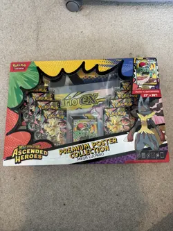 Ascended Heroes Premium Poster Collection Mega Lucario EX New Sealed - Image 1