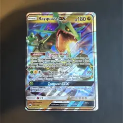 Pokemon Rayquaza GX SM-Celestial Storm 109/168 Ultra Rare Full Art Holo HP 180 - Image 1