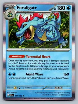 Pokemon TCG SV05: Temporal Forces Feraligatr 041/162 - Image 1