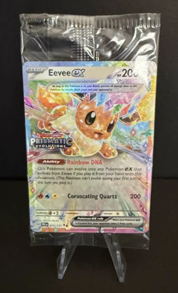 Pokemon Prismatic Evolutions Surprise Box Promo EEVEE EX #075/131 SEALED - Image 1