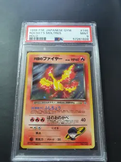 Gym Hero Rockets Moltres Psa 9 Mint Original Pokemon Card Wotc - Image 2