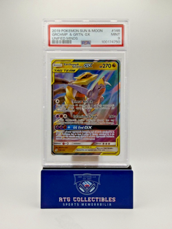 Pokemon TCG - 2019 Sun & Moon Unified Minds 146 Garchomp & Giratina GX PSA 9 - Image 1