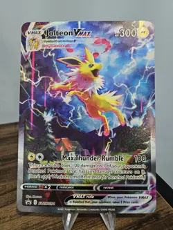 JUMBO Oversized Jolteon VMAX Card Alt Art SWSH184 Pokemon Premium Collection - Image 1