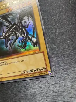 YuGiOh! Red-Eyes Black Dragon LOB-E056 - Error Misprint Foil Shift Near Mint - Image 5