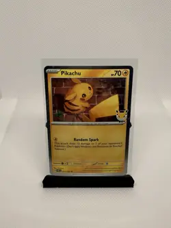 Pikachu 051 /162 Stamped 2026 Pokemon Day 30 Promo TCG - NM with a swirl - Image 1