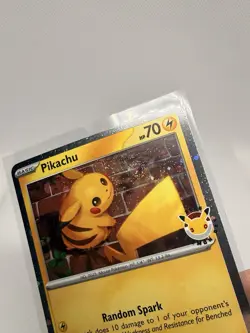 Pikachu 051 /162 Stamped 2026 Pokemon Day 30 Promo TCG - NM with a swirl - Image 3