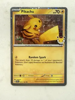 Pokemon TCG Pikachu 051/162 Stamped 2026 Pokemon Day Promo FART SWIRL 🍥 - Image 1