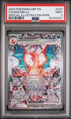 Pokemon Charizard EX 223/197 Obsidian Flames Special Illustration Rare PSA 9 - Image 1