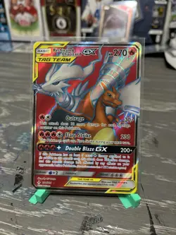 Pokemon TCG Tag Team GX Holo Lot - Reshiram & Charizard, Mewtwo & Mew, Marshado… - Image 3