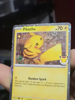 Pikachu 051/162 Pokemon Day Stamped Promo Cosmo Holo Double Swirl!! - Image 4