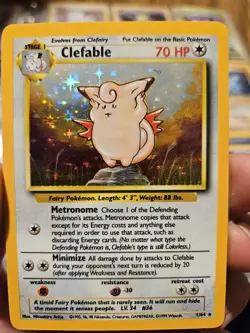 Pokemon TCG Clefable Jungle 1/64 Holo Unlimited Holo Rare - Image 1