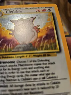 Pokemon TCG Clefable Jungle 1/64 Holo Unlimited Holo Rare - Image 2