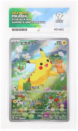 Pokemon Pikachu Japan Summer Is Here! Promo 218/SV-P ACE 9 - Image 1