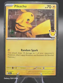 Pikachu Pokemon Day 2026 #051/162 with *SWIRL** Cosmic Holo NM/MINT ( 1 ) - Image 3