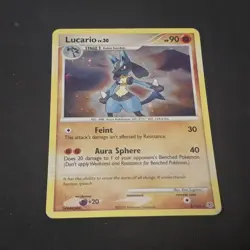 2007 Pokemon, Diamond & Pearl, #6/130 Lucario, Holo Rare - Image 1