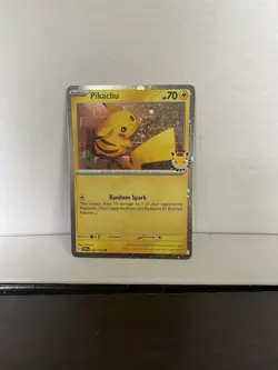 The Pokemon Company Pikachu SV05 Temporal Forces Stamped Holo Promo 051/162 70HP - Image 1