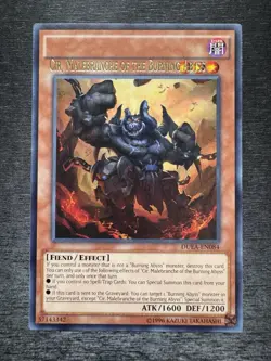 YuGiOh! Cir, Malebranche of the Burning Abyss - Error Misprint Name Shift NM - Image 2