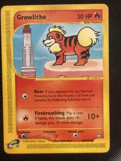 Pokemon TCG Growlith Aquapolis 80/147 Non-Holo - Image 1