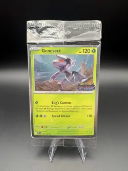 Pokemon Genesect Sealed Promo Exclusive Phantasmal Flames Cosmos Holo 008/094 - Image 1