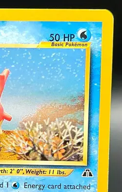 1999 Vintage Corsola 37/75 Neo Discovery Regular Rare Pokemon - Image 4