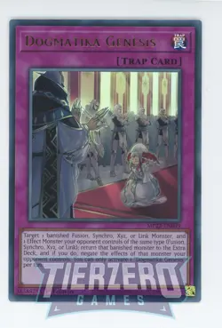 Yugioh MP22-EN039 Dogmatika Genesis Ultra Rare 1st Edition Near Mint - Image 1