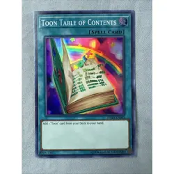 Yugioh - Toon Table of Contents DASA-EN043 NM Unlimited Super Rare - Image 1
