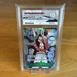 Dracule Mihawk OP14-119 SEC Manga Alt Art ACE 10 Graded One Piece Card JPN - Image 1