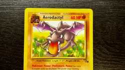 POKEMON TCG - ENGLISH FOSSIL SET AREODACTYL 16/62 NON HOLO RARE CARD LP MP - Image 2