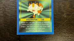 Pokemon: MEOWTH #52 [Game Tip Card] - [Kellogg's Canada Cereal Promo (1999)] LP - Image 3