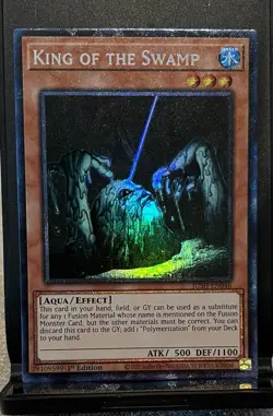 Yugioh King of the Swamp JUSH-EN046 Collector's Rare 1st Ed Near Mint - Image 3