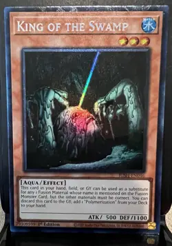 Yugioh King of the Swamp JUSH-EN046 Collector's Rare 1st Ed Near Mint - Image 4