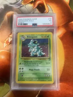 Nidoqueen Base Set 2 12/130 PSA Graded 5 Pokemon Trading Card Game - Image 1