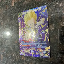 Android 18 Guided by the Dragon Balls GOLD STAMP Foil Dragon Ball Super Card NM - Image 2