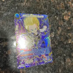 Android 18 Guided by the Dragon Balls GOLD STAMP Foil Dragon Ball Super Card NM - Image 3