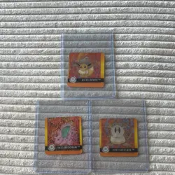 Artbox Pokemon Premier Edition 3-Card Lot Eevee, Nidoran, Rattata - Image 1