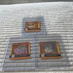 Artbox Pokemon Premier Edition 3-Card Lot Eevee, Nidoran, Rattata - Image 2