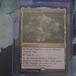 Wizards of the Coast Three Tree City Bloomburrow Rare Land 0260 Regular English - Image 1