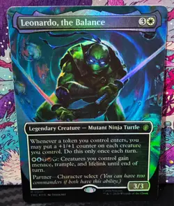 magic the gathering - FOIL! - Leonardo, the Balance - Legendary Creature -Mythic - Image 1