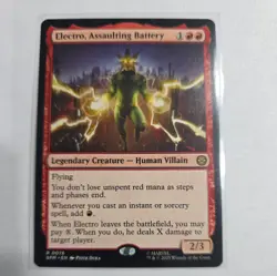 Electro, Assaulting Battery MTG Spider-Man #0076 Rare - Image 1