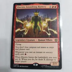 Electro, Assaulting Battery MTG Spider-Man #0076 Rare - Image 2