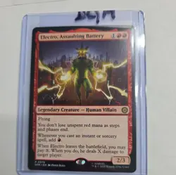 Electro, Assaulting Battery MTG Spider-Man #0076 Rare - Image 3