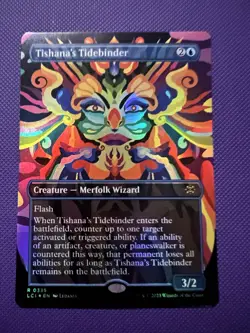 Tishana's Tidebinder Lost Caverns Fol Rare Borderless Merfolk Wizard MTG 0335 NM - Image 1