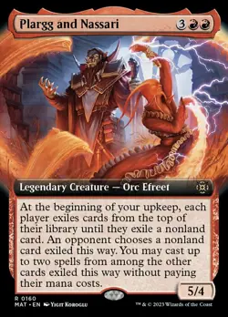 1x Plargg and Nassari - Foil - Extended Art - March Of The Machine: The Aftermat - Image 1