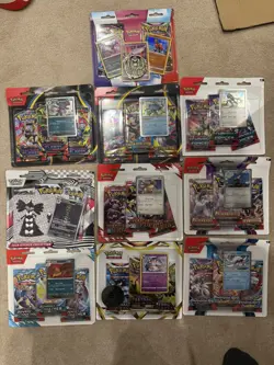 Pokemon TCG X10 Different Triple Blister Brand New Sealed S&S S&V Mega evolution - Image 1