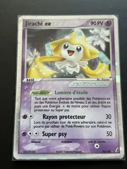 JIRACHI EX 94/100 BLOC EX GARDIENS DE CRISTAL HOLO POKEMON FR - Image 3