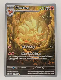 Pokemon 2023 Ninetales Illustration Rare Obsidian Flames 199/197 (MP) - Image 1