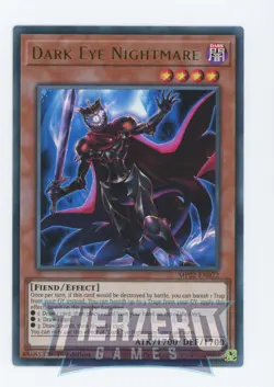 Yugioh MP22-EN072 Dark Eye Nightmare Ultra Rare 1st Edition Near Mint - Image 1