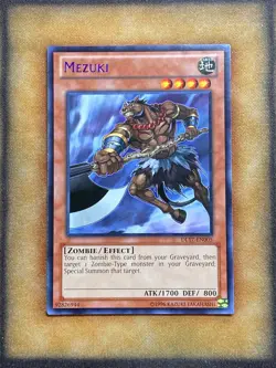 Yugioh Mezuki DL17-EN005 Duelist League Rare PURPLE LP - Image 1